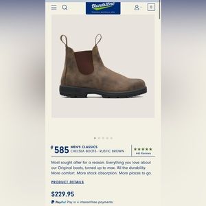 Blundstone Men's Classics Chelsea Boots - Rustic Brown